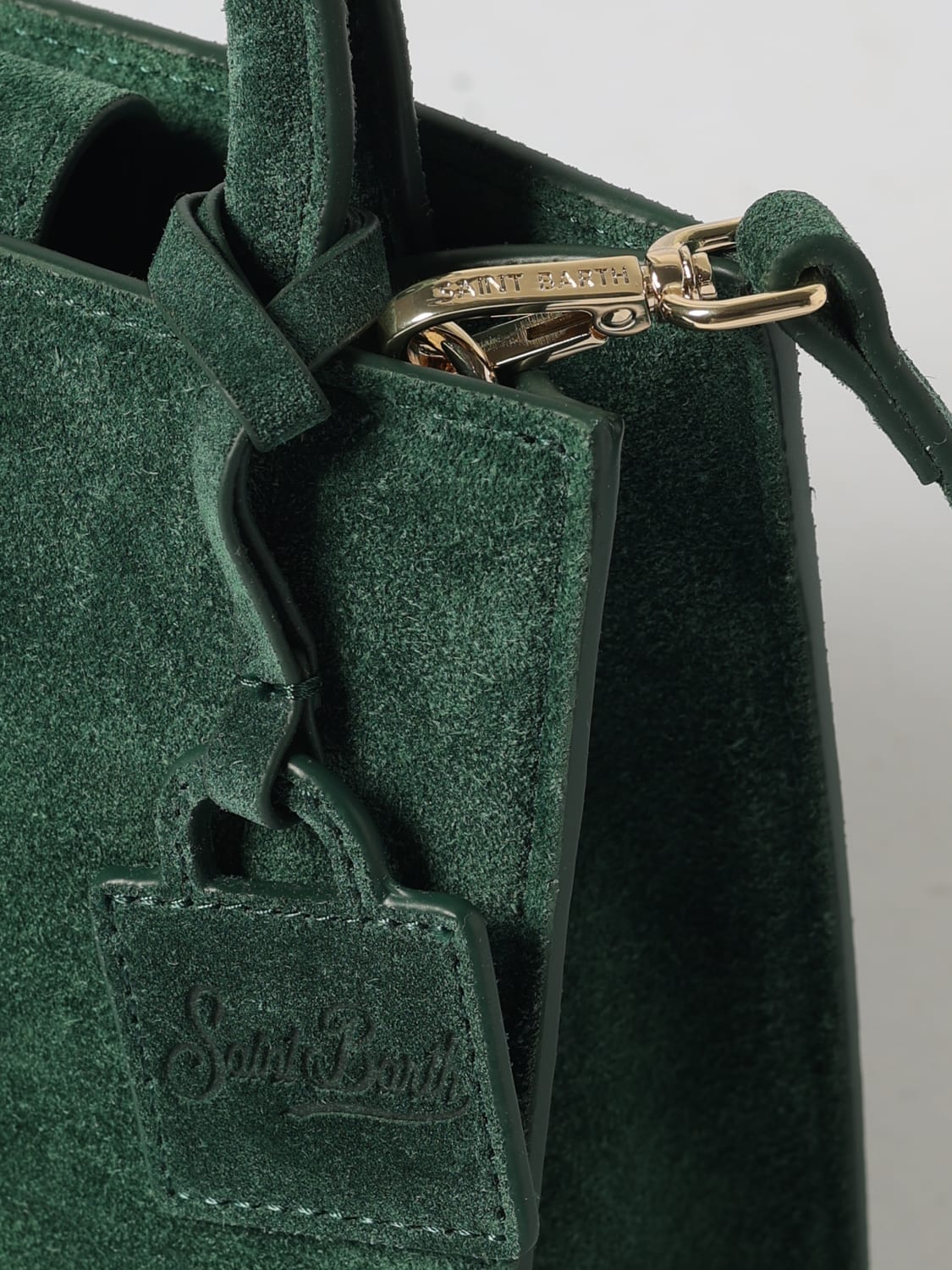 MC2 SAINT BARTH MINI BAG: Shoulder bag woman Mc2 Saint Barth, Green - Img 3