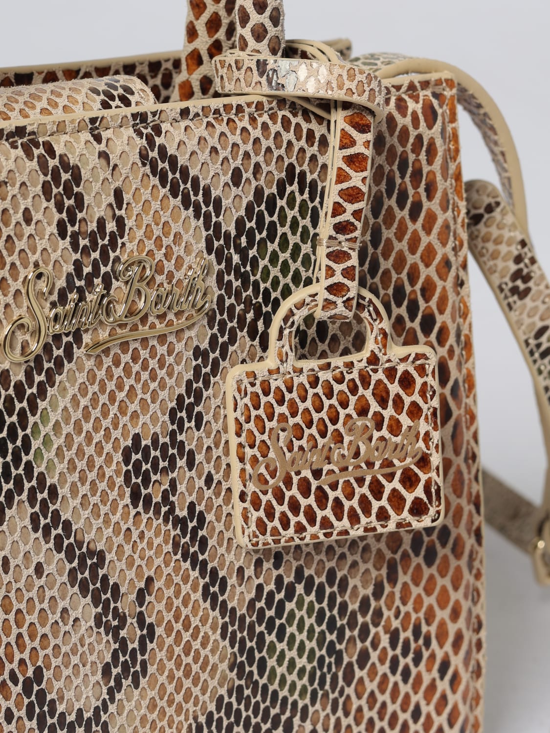 MC2 SAINT BARTH MINI SAC: Sac porté épaule femme Mc2 Saint Barth, Beige - Img 3