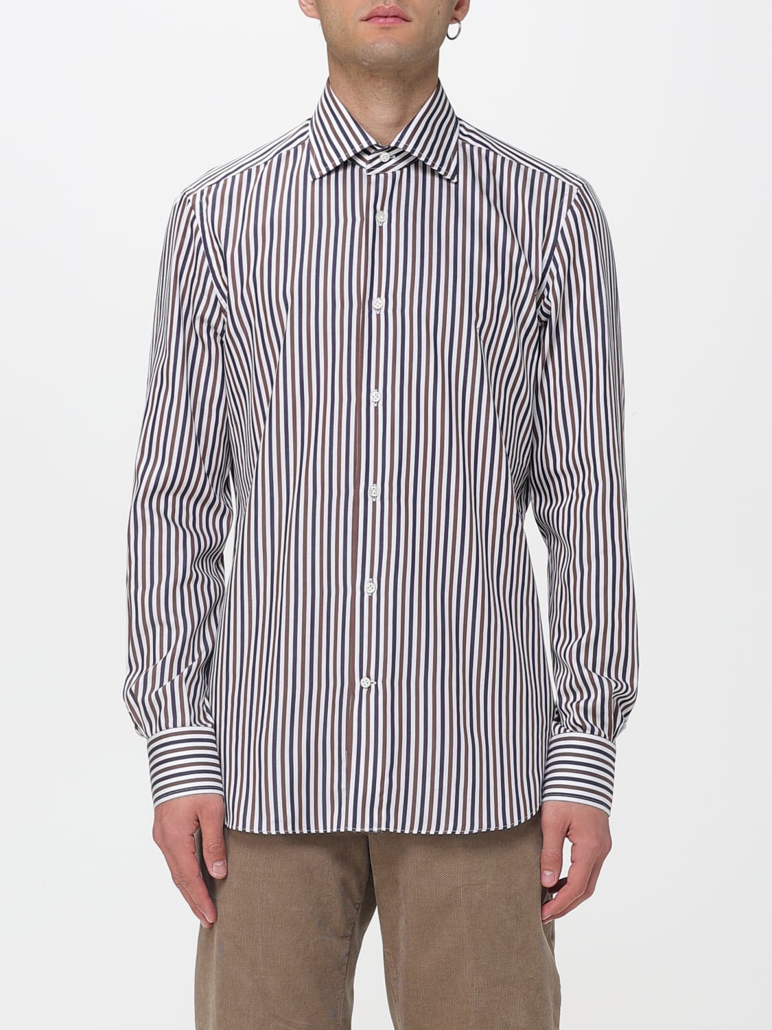 MAZZARELLI HEMD: Hemd herren Mazzarelli, Braun - Img 1