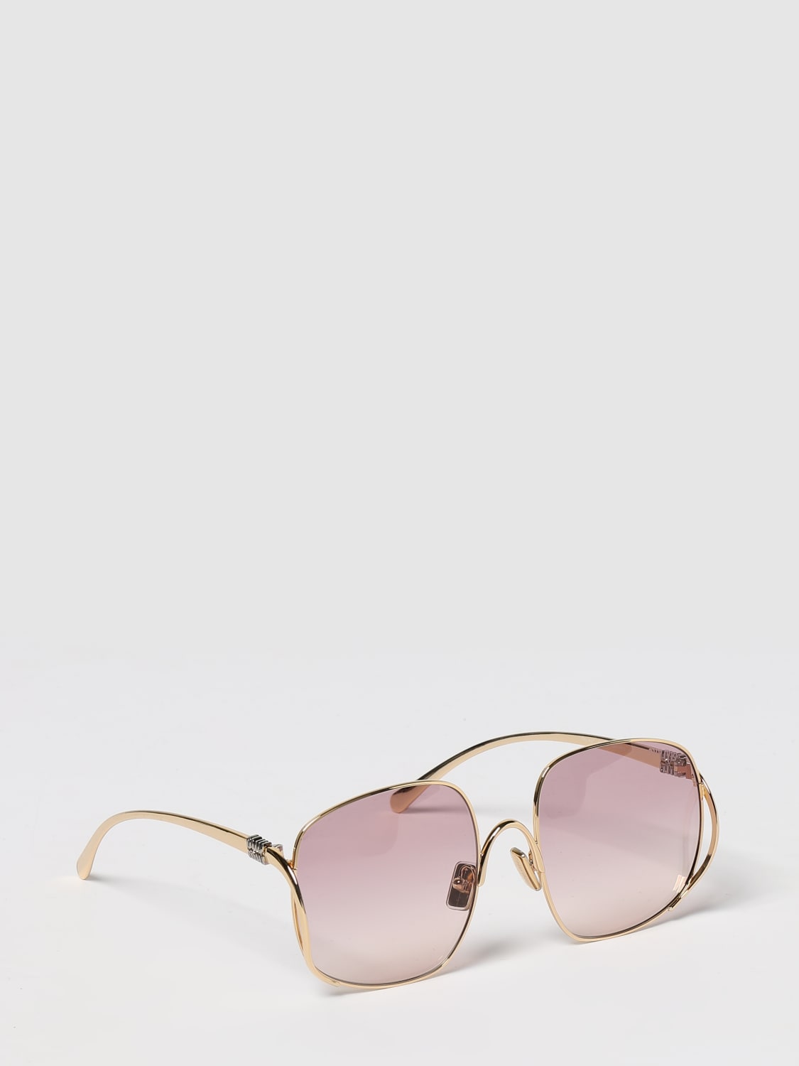 MIU MIU SUNGLASSES: Sunglasses woman Miu Miu, Gold - Img 1