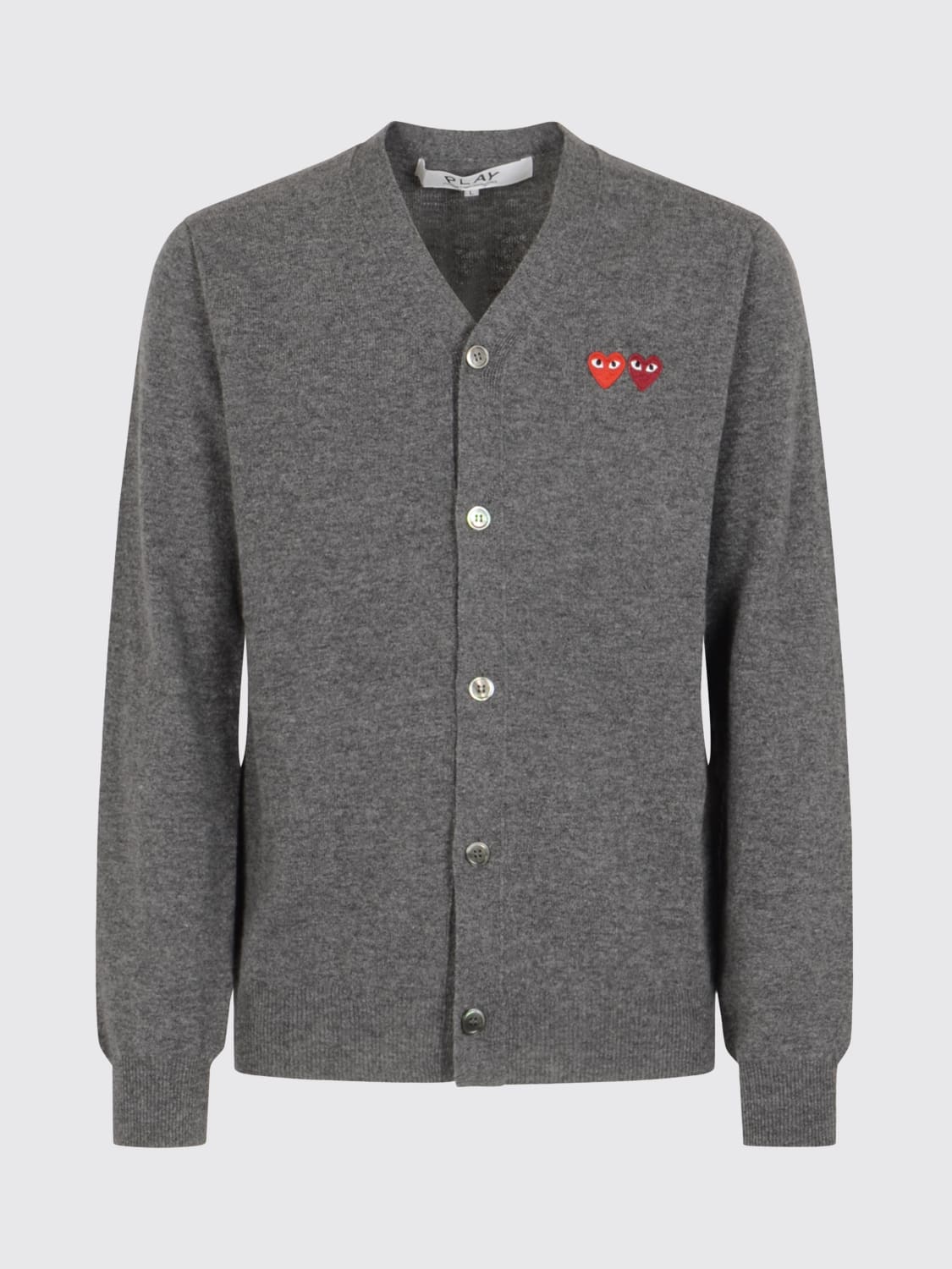 COMME DES GARÇONS PLAY SWEATER: Sweater men Comme Des Garçons Play, Grey - Img 1