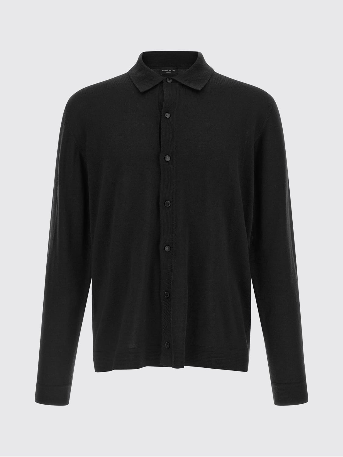 ROBERTO COLLINA SHIRT: Shirt men Roberto Collina, Black - Img 2