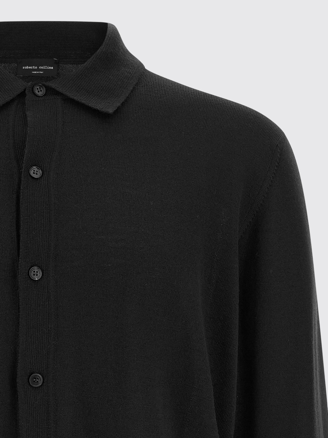 ROBERTO COLLINA SHIRT: Shirt men Roberto Collina, Black - Img 4