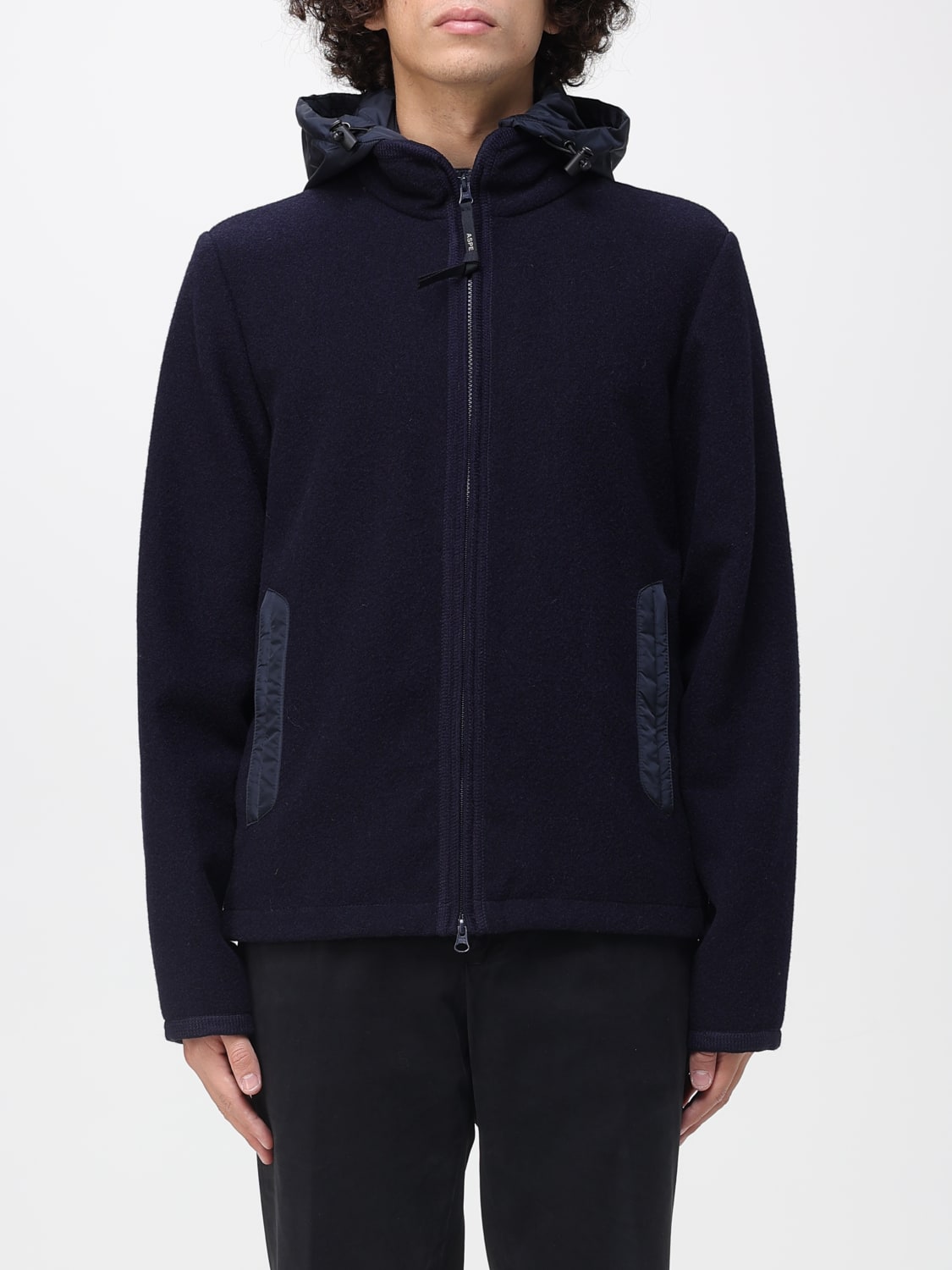 ASPESI MANTEL: Mantel herren Aspesi, Blau - Img 1