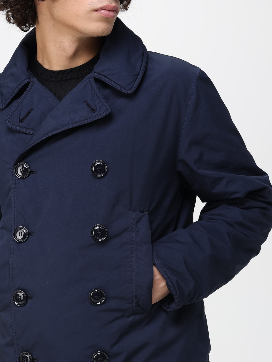 ASPESI COAT: Coat men Aspesi, Blue - Img 4