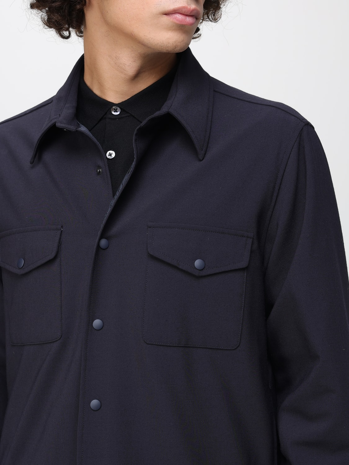 ASPESI JACKE: Hemd herren Aspesi, Blau - Img 3