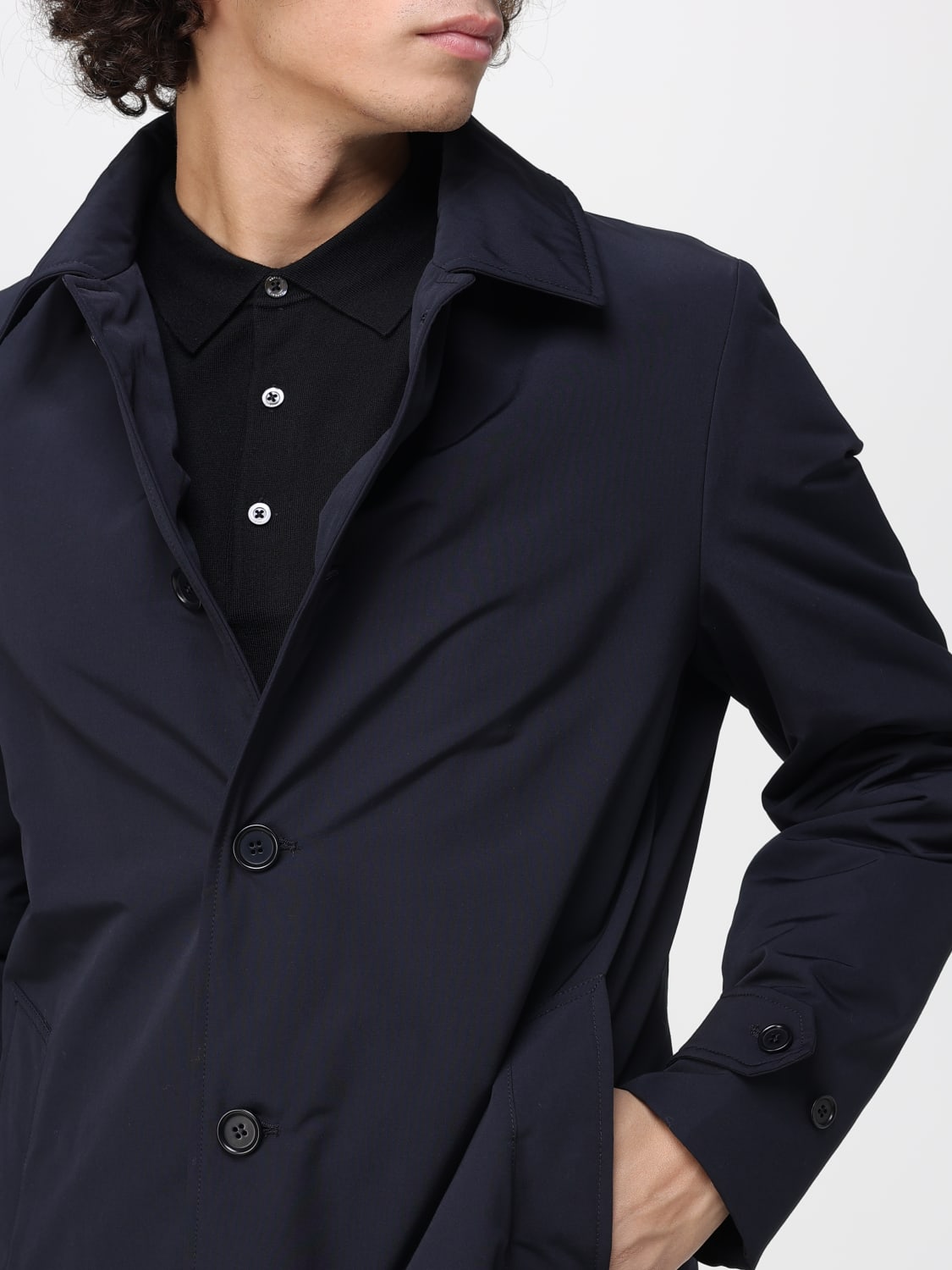 ASPESI COAT: Coat men Aspesi, Blue - Img 4