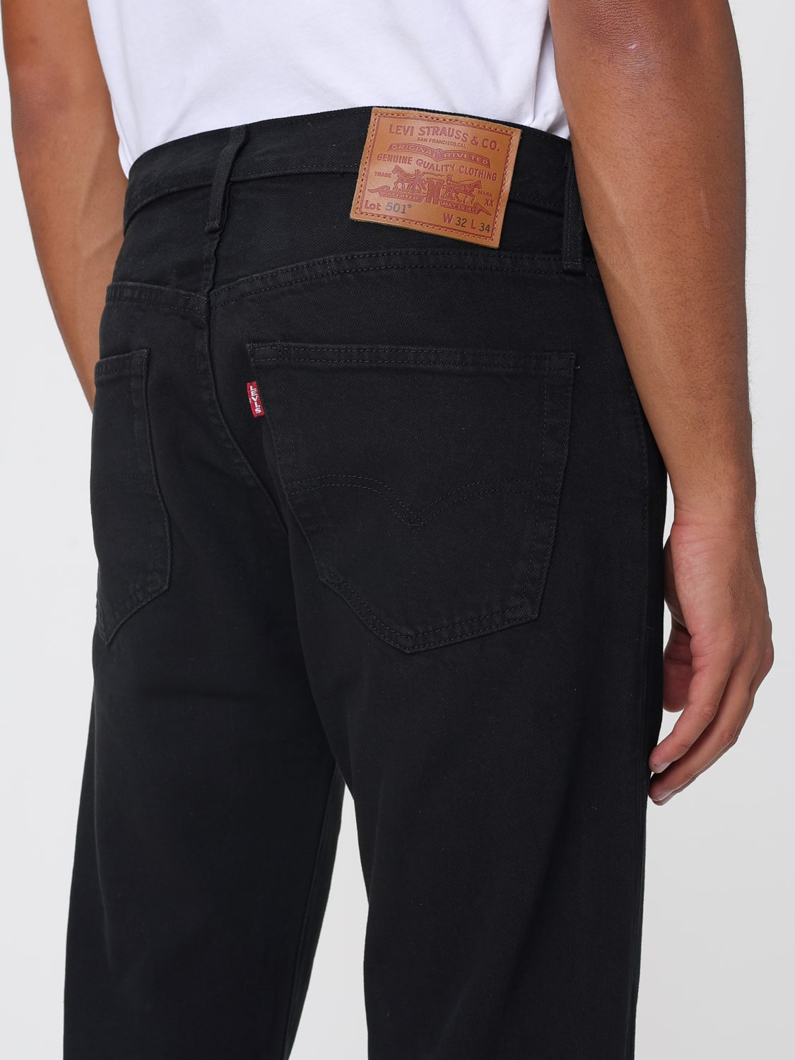 LEVI'S JEANS: Pants men Levi's, Black - Img 3