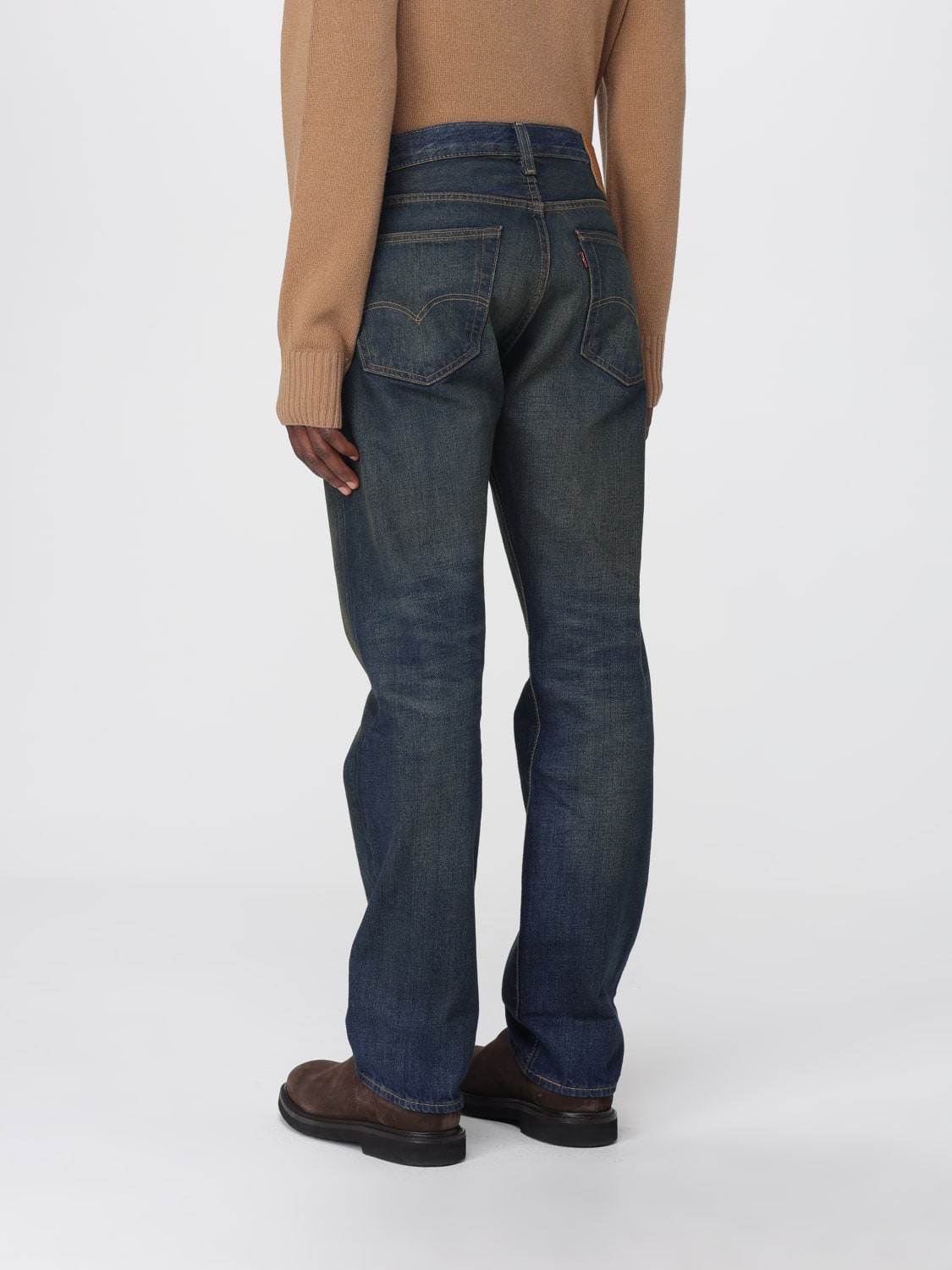 LEVI'S JEANS: Jeans effetto used Levi's in denim , Denim - Img 2