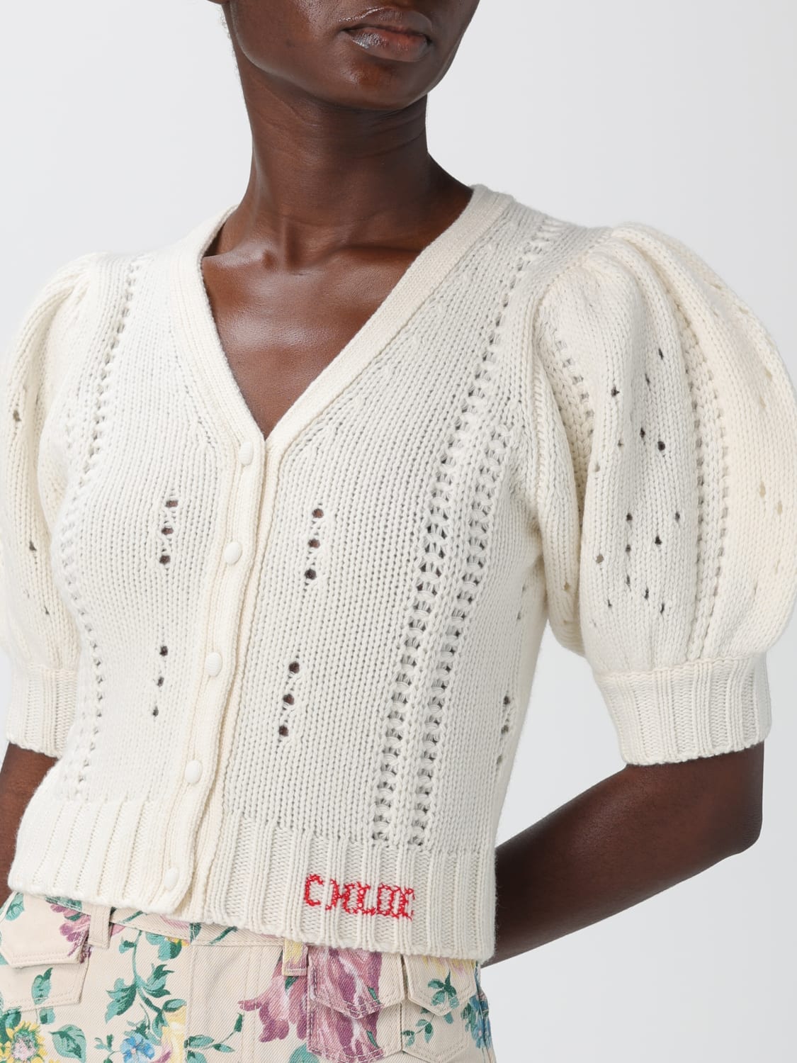 CHLOÉ SWEATER: Top woman ChloÉ, White - Img 5