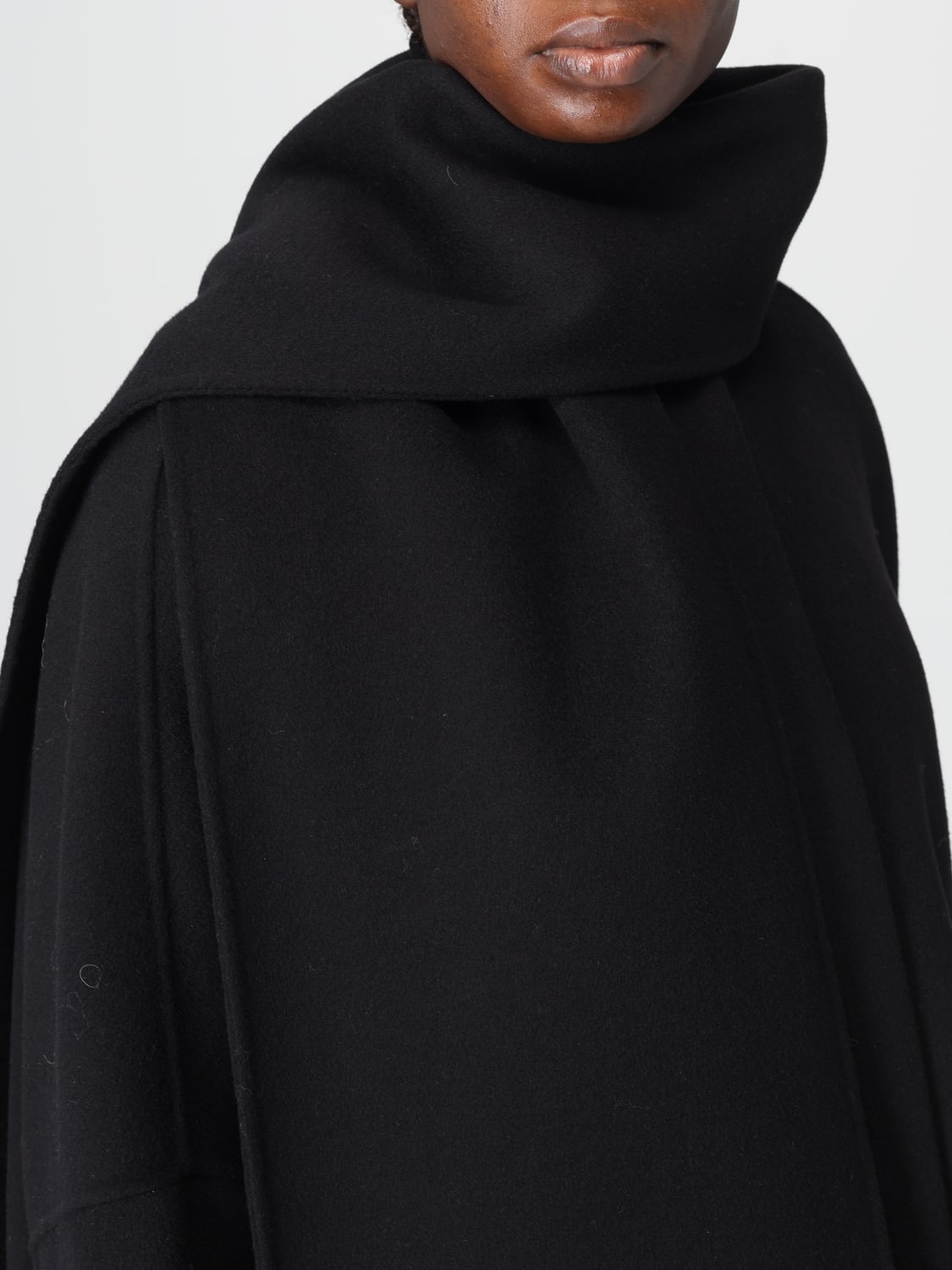 ERMANNO FIRENZE 大衣: 外套 女士 Ermanno Firenze, 黑色 - Img 4