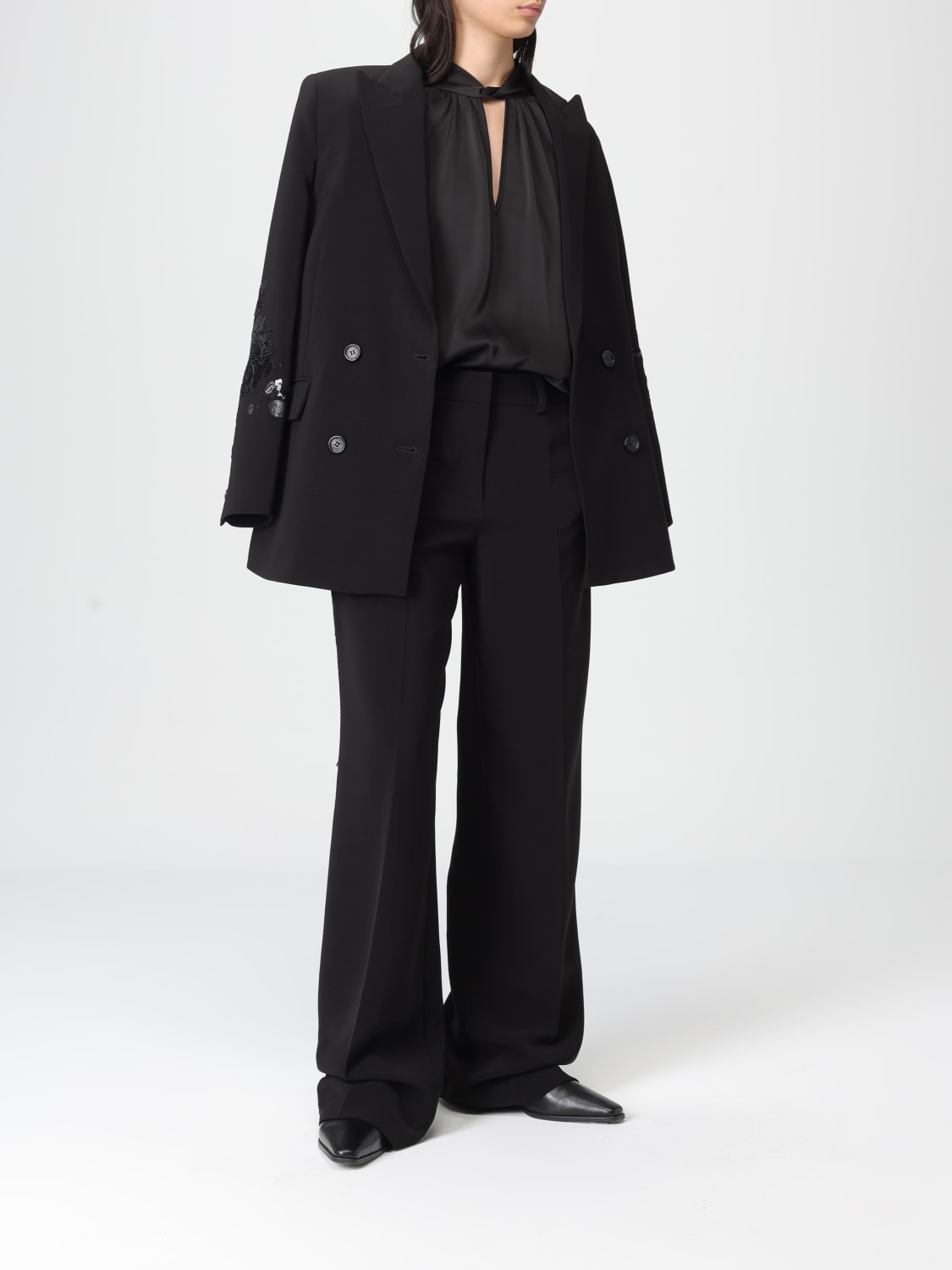 ERMANNO FIRENZE PANTS: Pants woman Ermanno Firenze, Black - Img 2