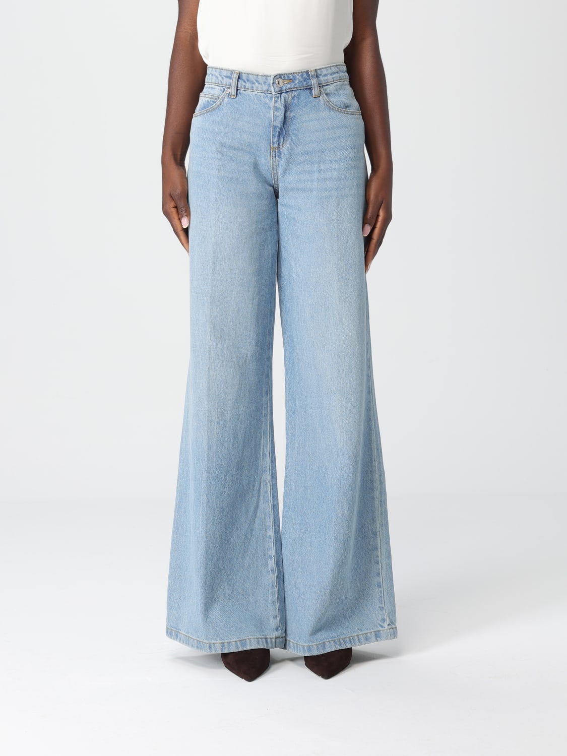 ERMANNO FIRENZE JEANS: Jeans woman Ermanno Firenze, Gnawed Blue - Img 1