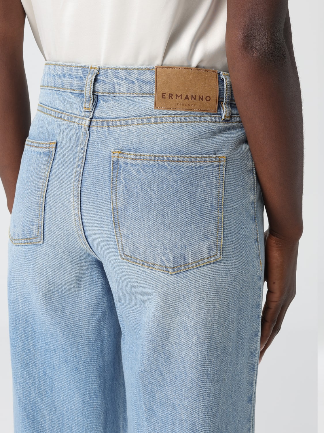 ERMANNO FIRENZE JEANS: Jeans woman Ermanno Firenze, Gnawed Blue - Img 3