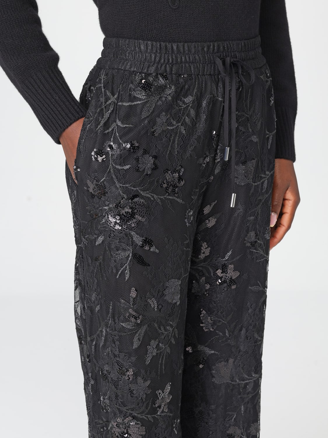 ERMANNO FIRENZE PANTS: Pants woman Ermanno Firenze, Black - Img 3