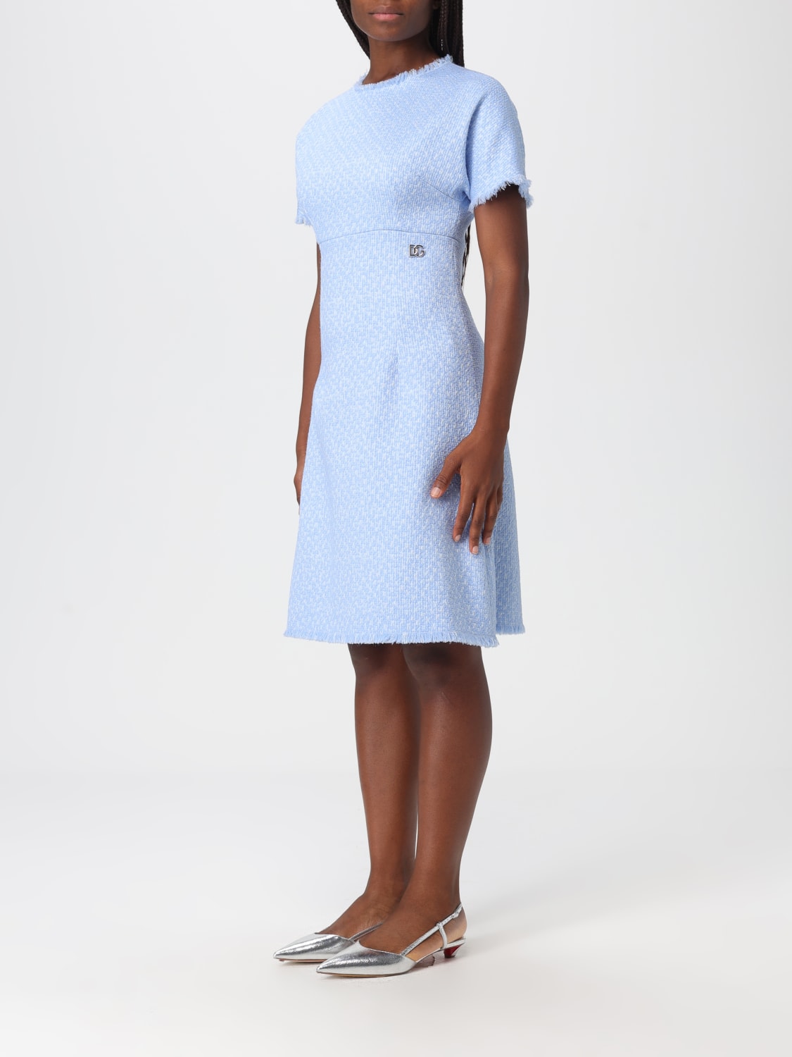 DOLCE & GABBANA ROBE: Robe femme Dolce & Gabbana, Bleu Azur - Img 3