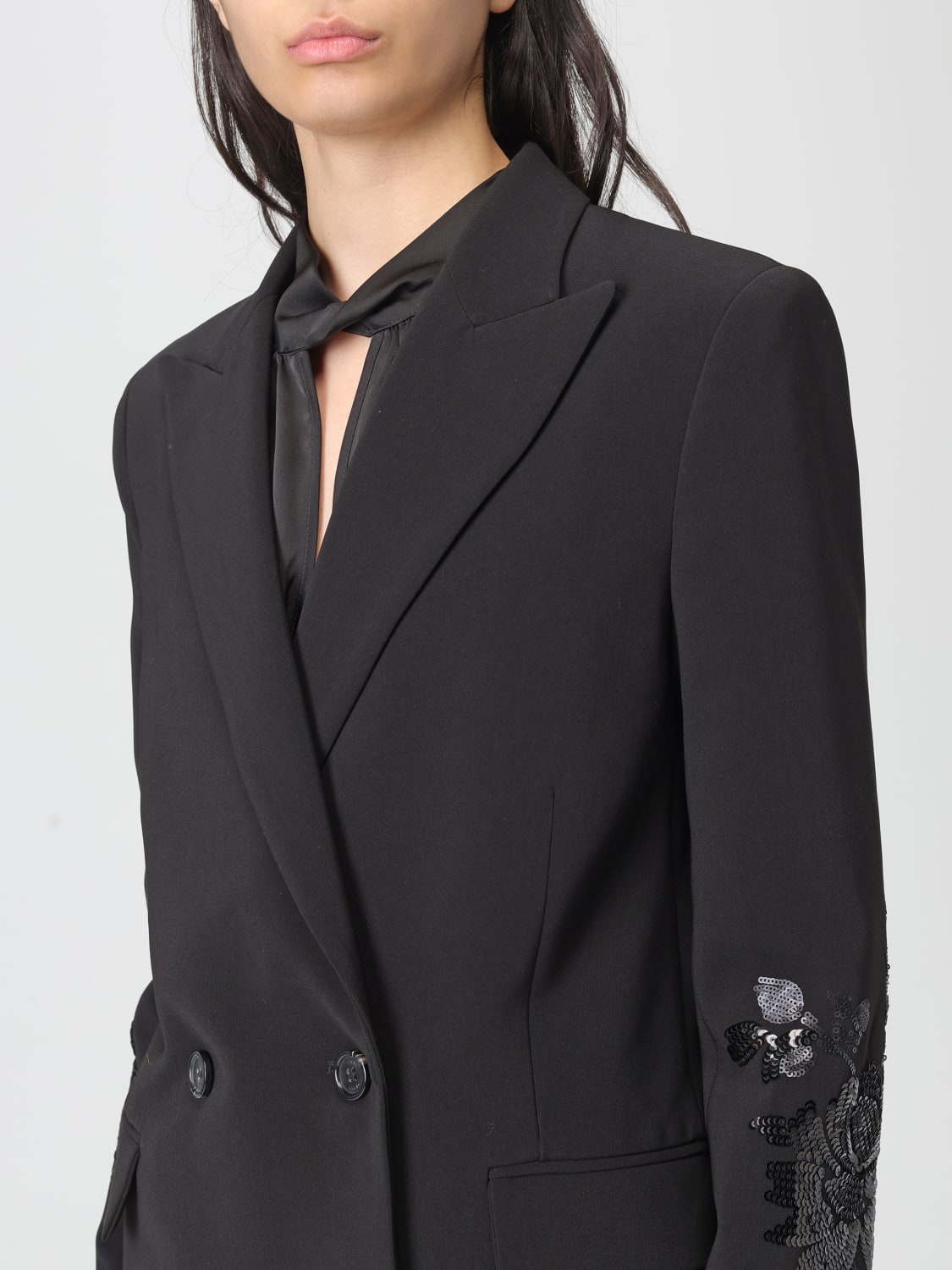 ERMANNO FIRENZE JACKET: Blazer woman Ermanno Firenze, Black - Img 4