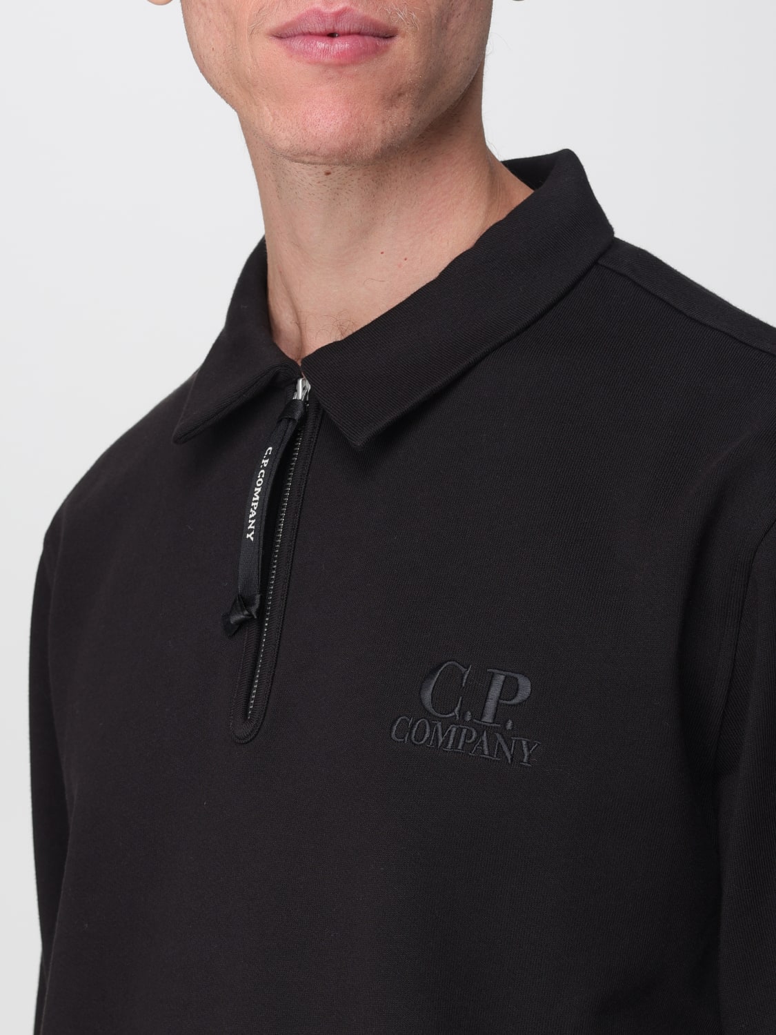 C.P. COMPANY POLO SHIRT: Sweater men C.P. Company, Black - Img 4
