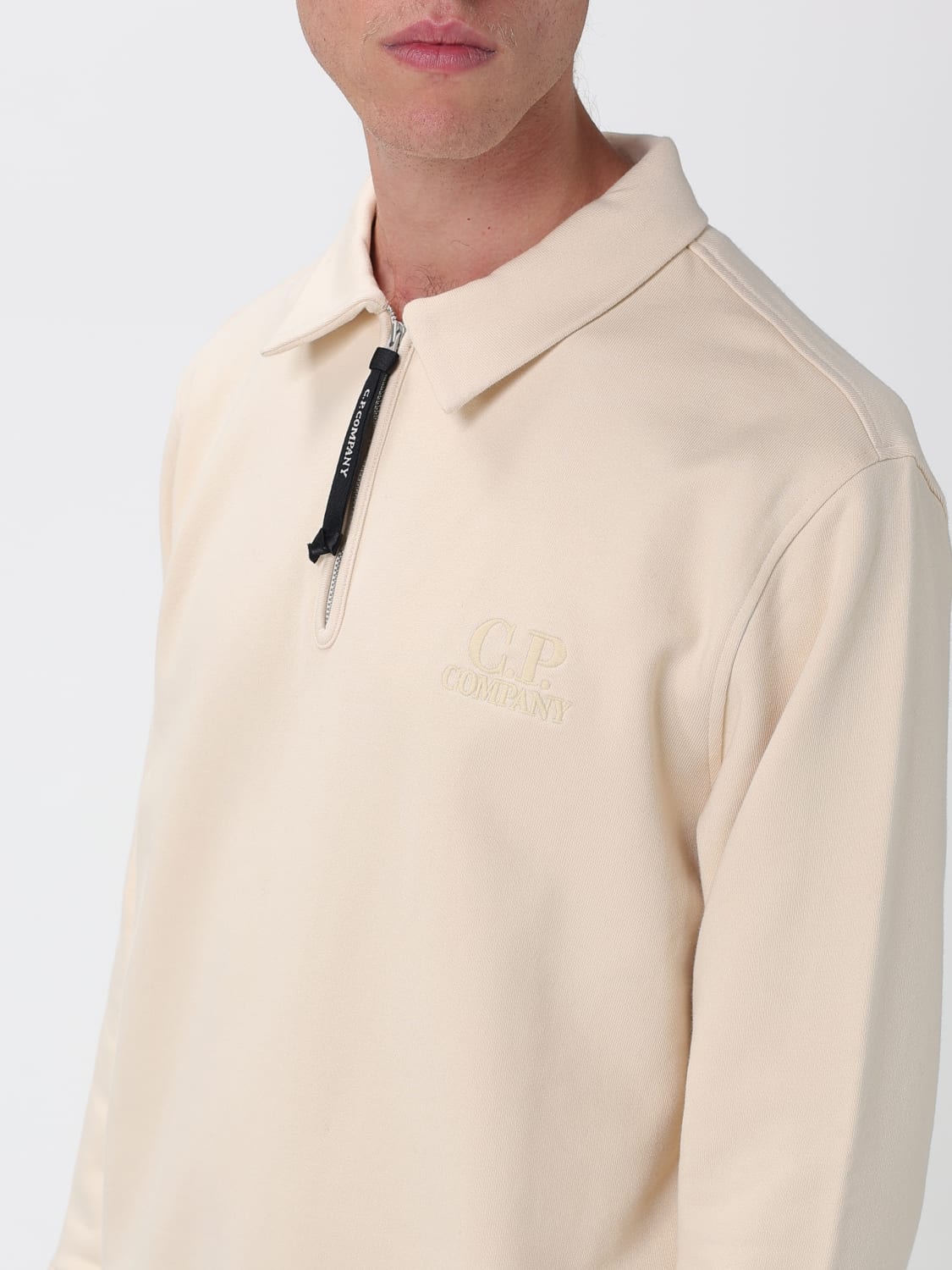 C.P. COMPANY 폴로 셔츠: 스웨터 남성 C.P. Company, 크림 - Img 3