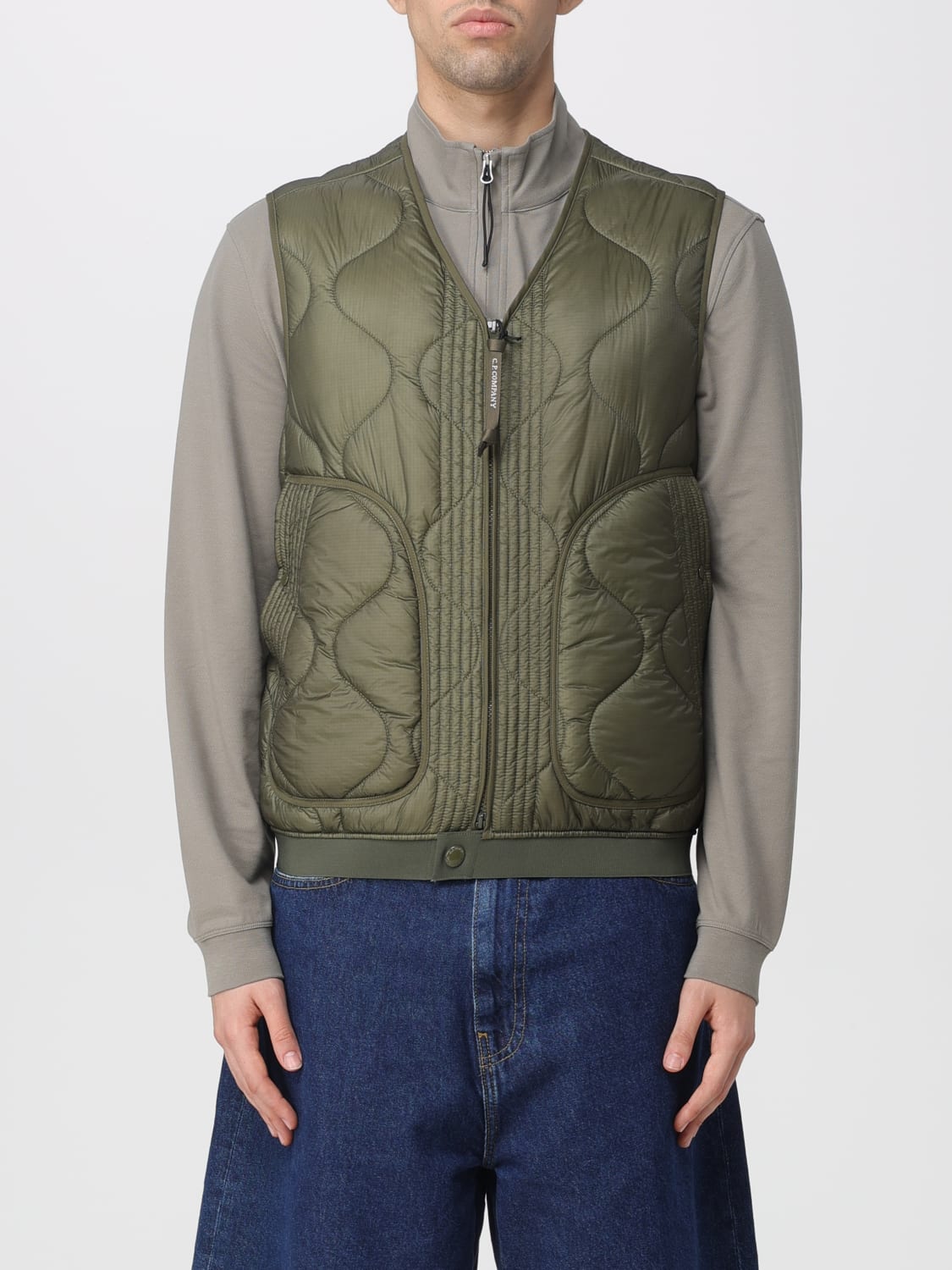 C.P. COMPANY SUIT VEST: Jacket men C.P. Company, Green - Img 1