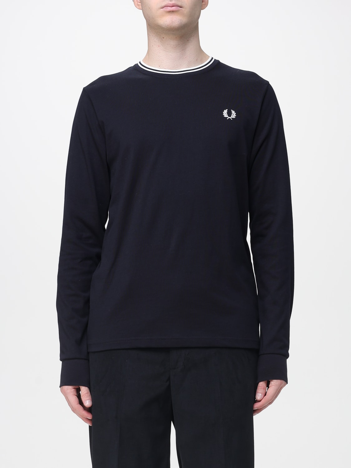 FRED PERRY ФУТБОЛКА: Футболка Мужское Fred Perry, Синий - Img 1