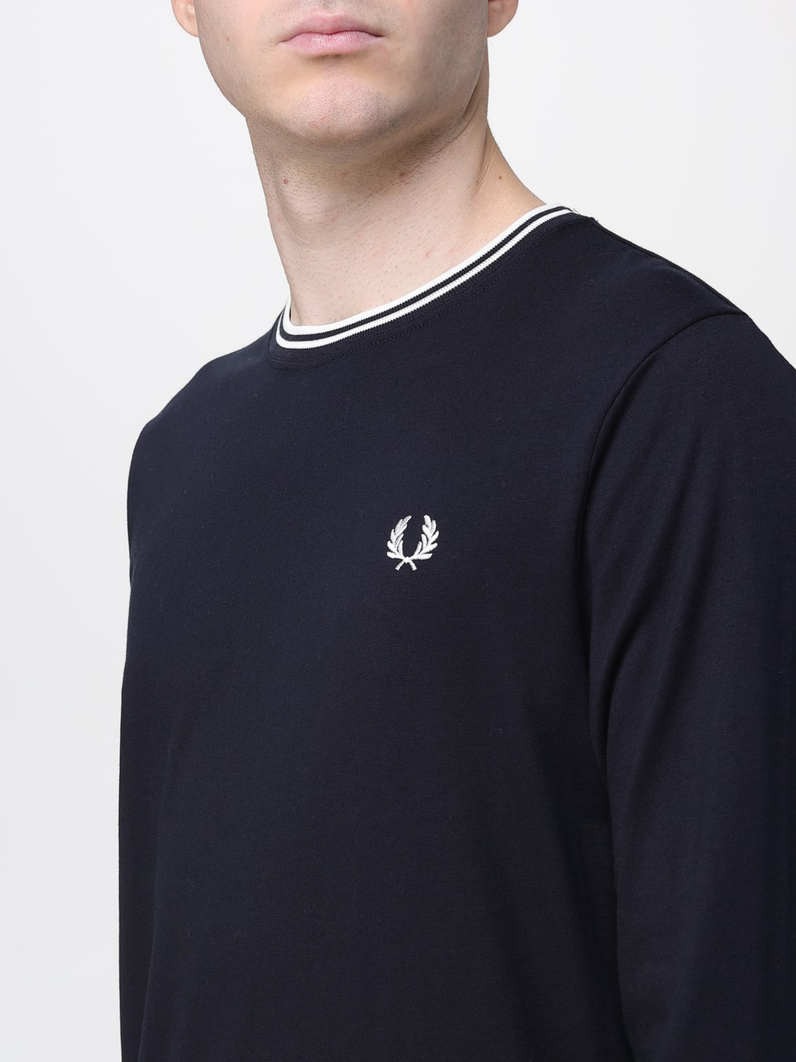 FRED PERRY ФУТБОЛКА: Футболка Мужское Fred Perry, Синий - Img 3