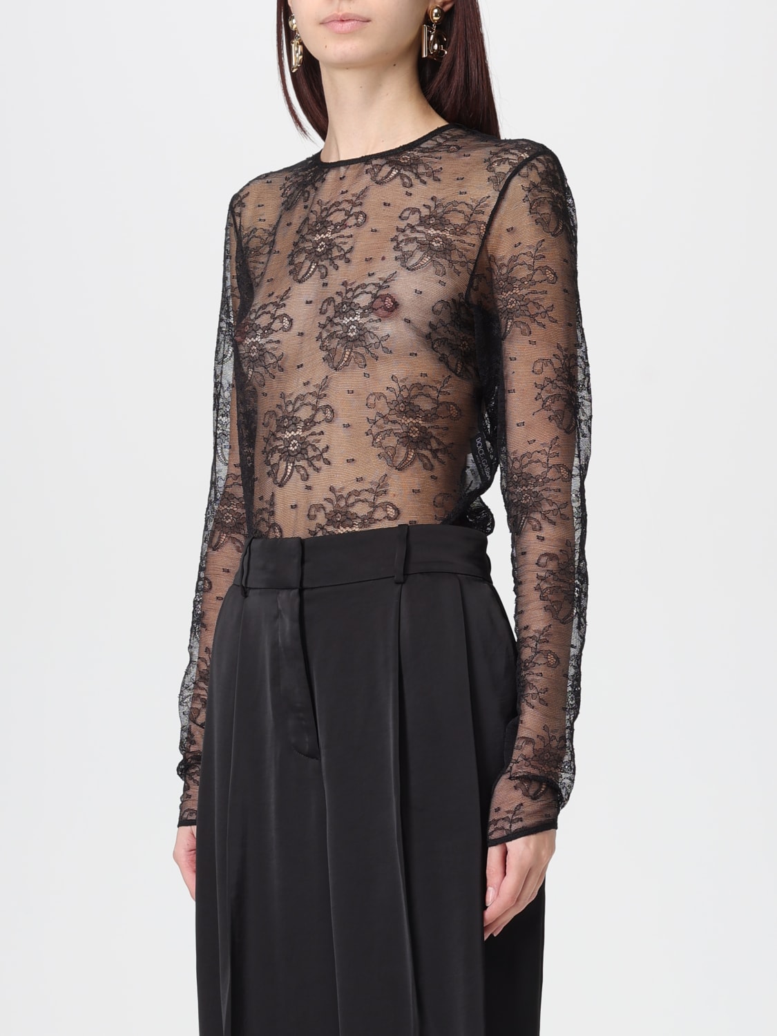 DOLCE & GABBANA TOP: Top woman Dolce & Gabbana, Black - Img 4