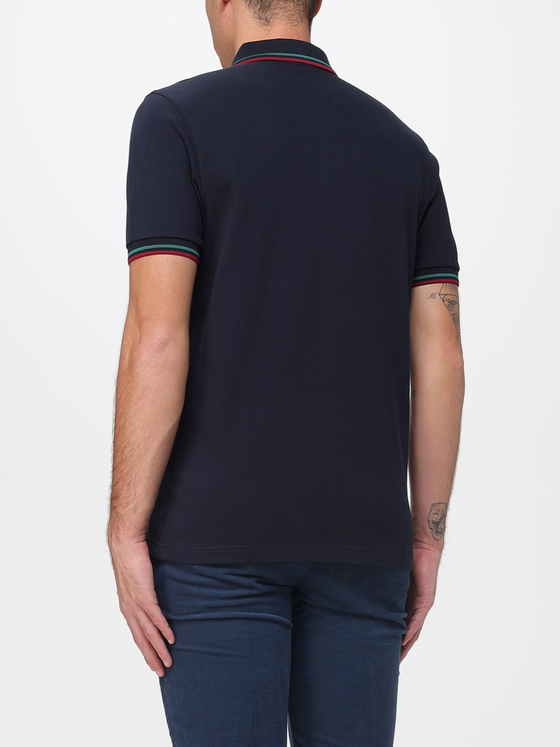 FRED PERRY POLO SHIRT: T-shirt men Fred Perry, Blue - Img 2