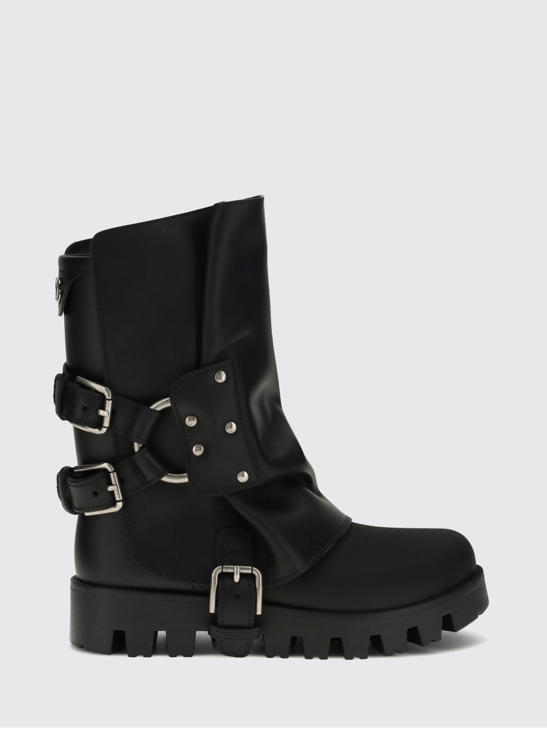 DOLCE & GABBANA BOOTS: Flat ankle boot woman Dolce & Gabbana, Black - Img 1