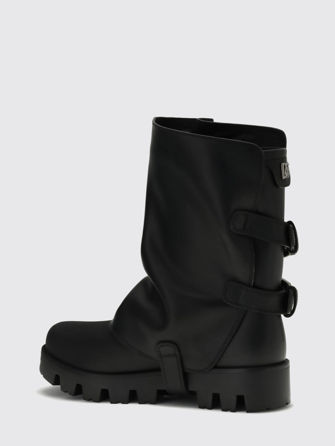 DOLCE & GABBANA BOOTS: Flat ankle boot woman Dolce & Gabbana, Black - Img 3
