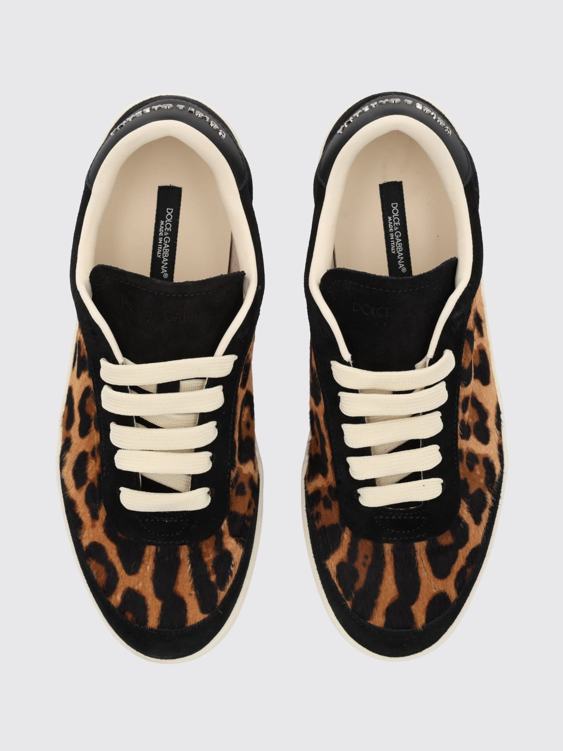 DOLCE & GABBANA 运动鞋: 运动鞋 女士 Dolce & Gabbana, 棕色 - Img 4