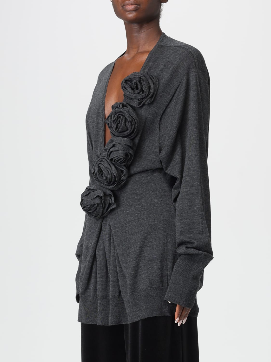 ALBERTA FERRETTI PULLOVER: Pullover damen Alberta Ferretti, Grau - Img 4