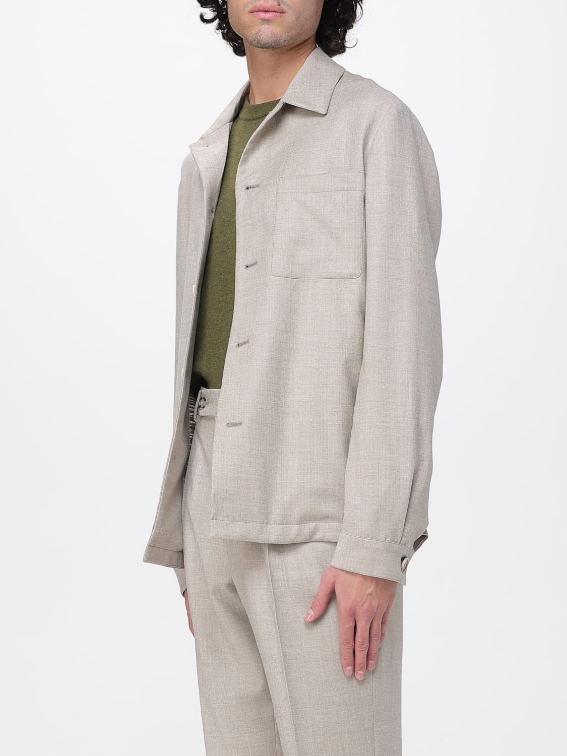 MANUEL RITZ JACKET: Jacket men Manuel Ritz, Beige - Img 4