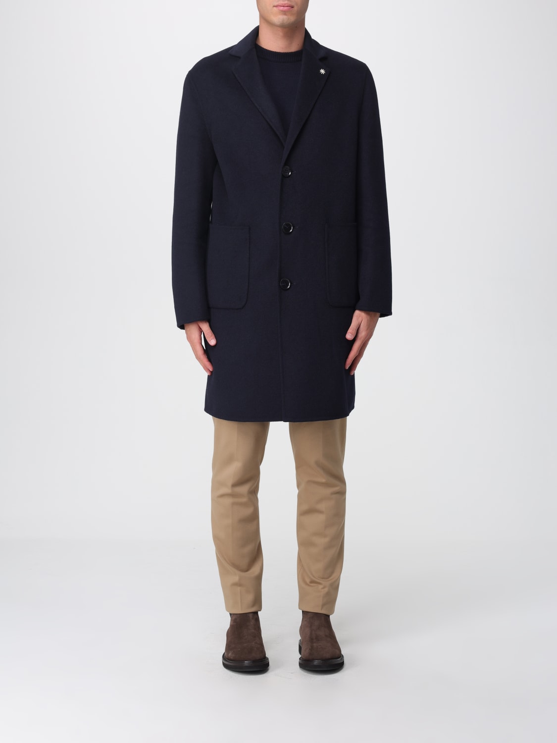 MANUEL RITZ COAT: Coat men Manuel Ritz, Blue - Img 1