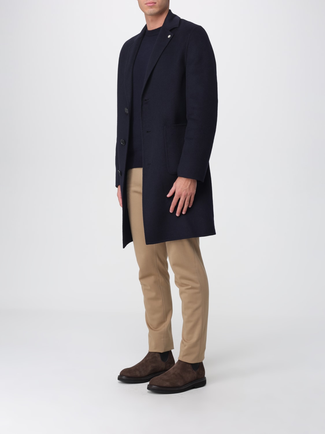 MANUEL RITZ COAT: Coat men Manuel Ritz, Blue - Img 3
