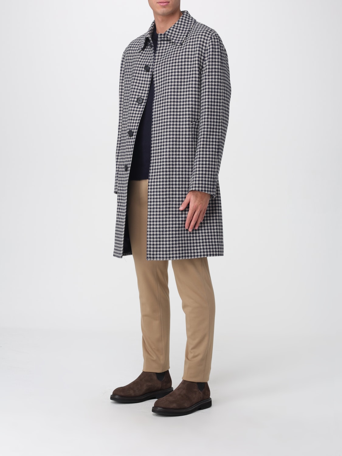 MANUEL RITZ COAT: Coat men Manuel Ritz, Multicolor - Img 3