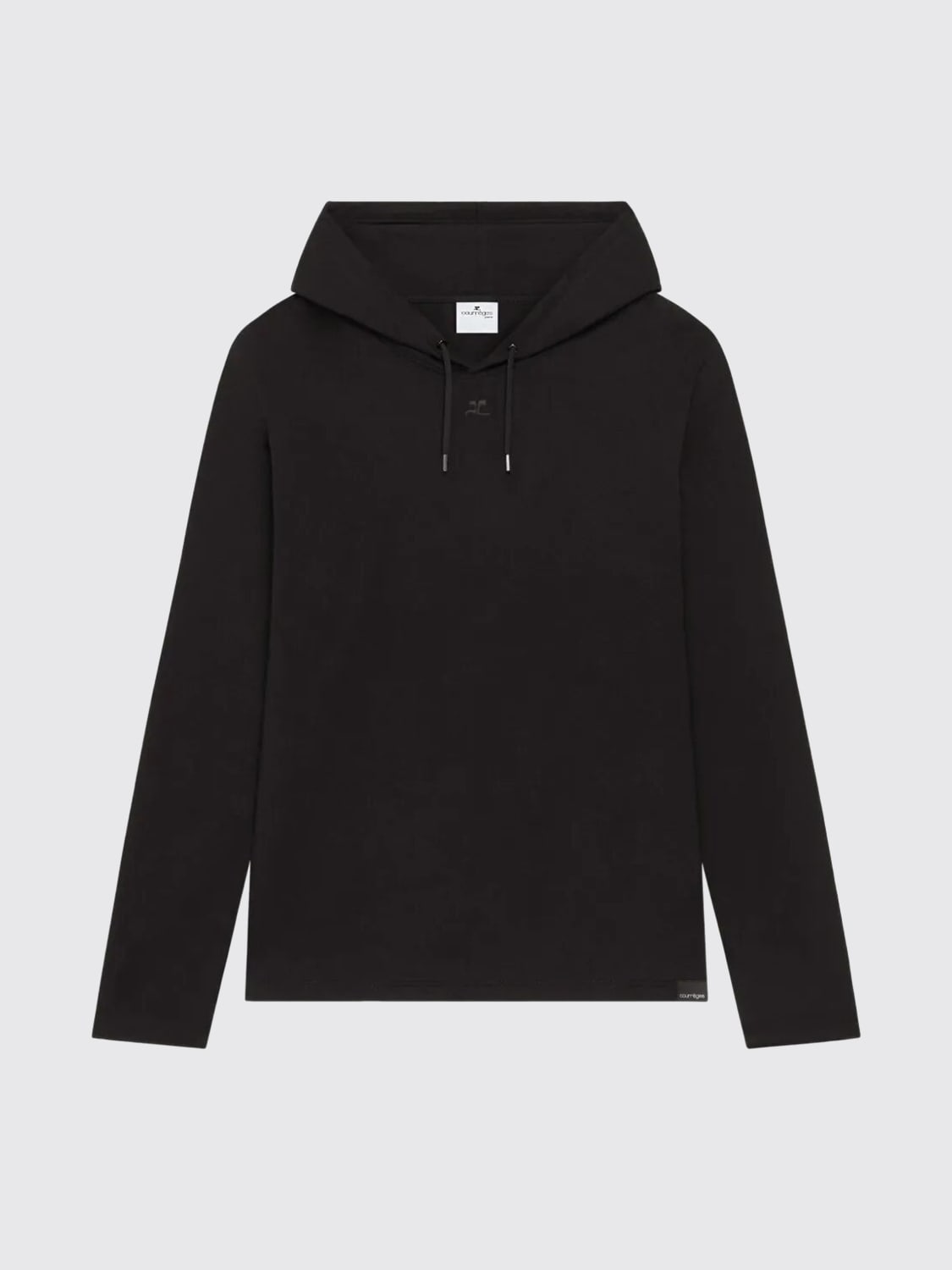 COURRÈGES FELPA: Felpa con cappuccio Courrèges in cotone , Nero - Img 1