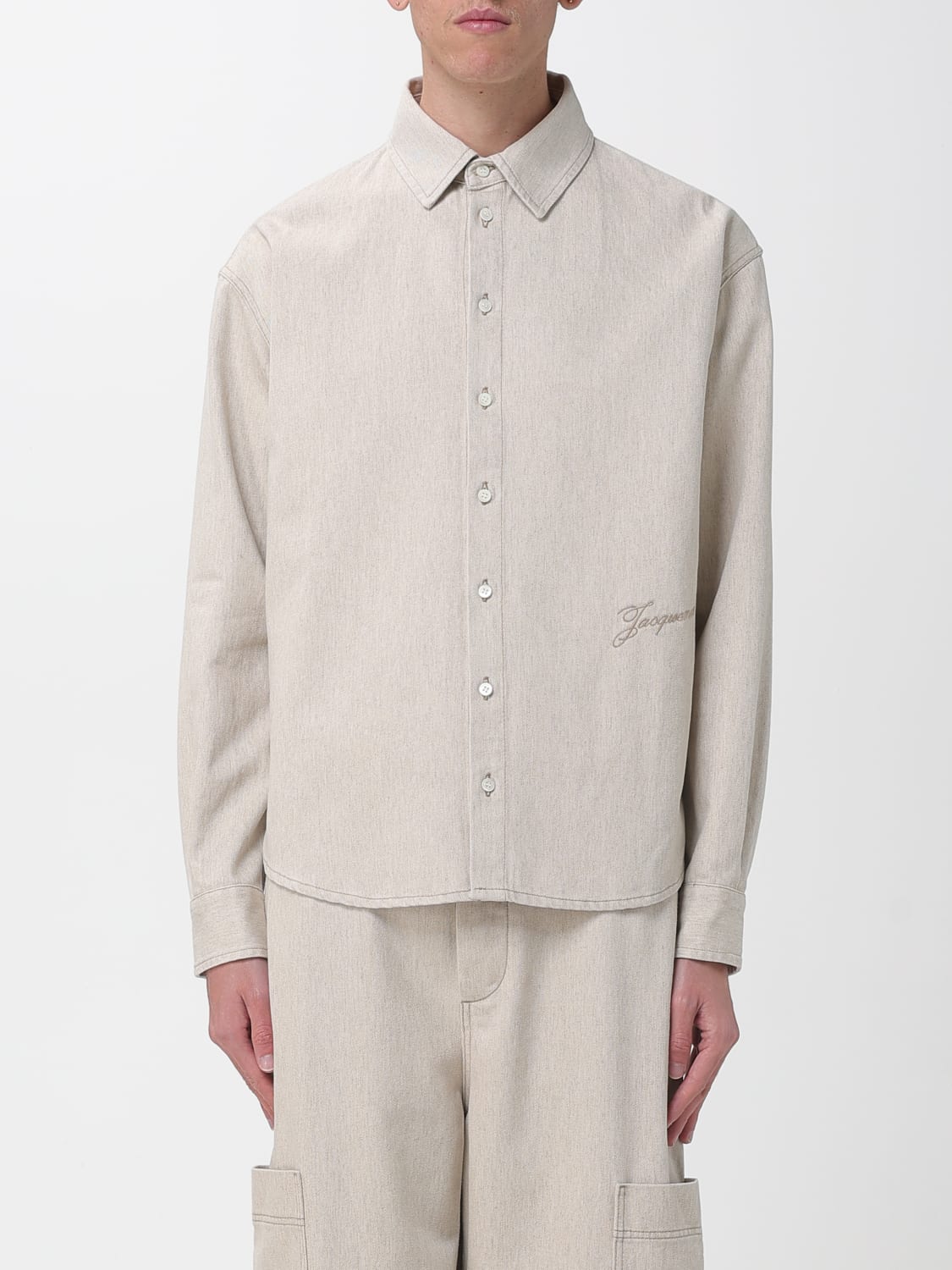 JACQUEMUS SHIRT: Shirt men Jacquemus, Beige - Img 1