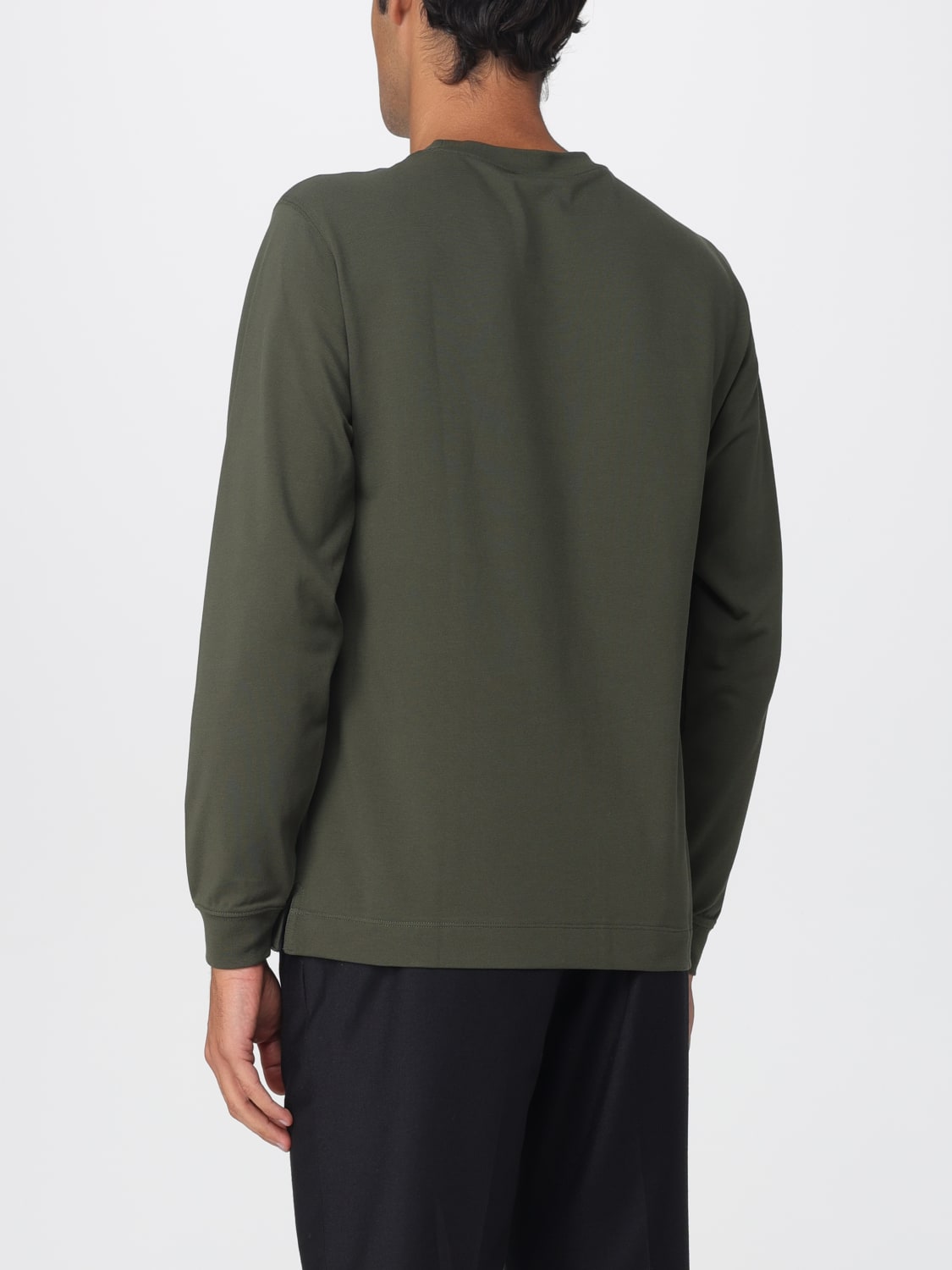 SUN68 MAGLIA: Maglia SUN68 in cotone con logo , Militare - Img 2