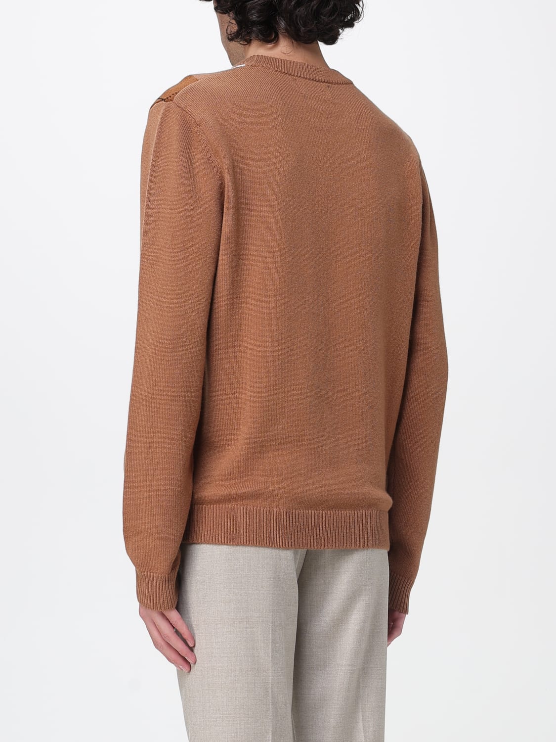 SUN68 MAGLIA: Maglia a girocollo a rombi SUN68 in lana, Sabbia - Img 2