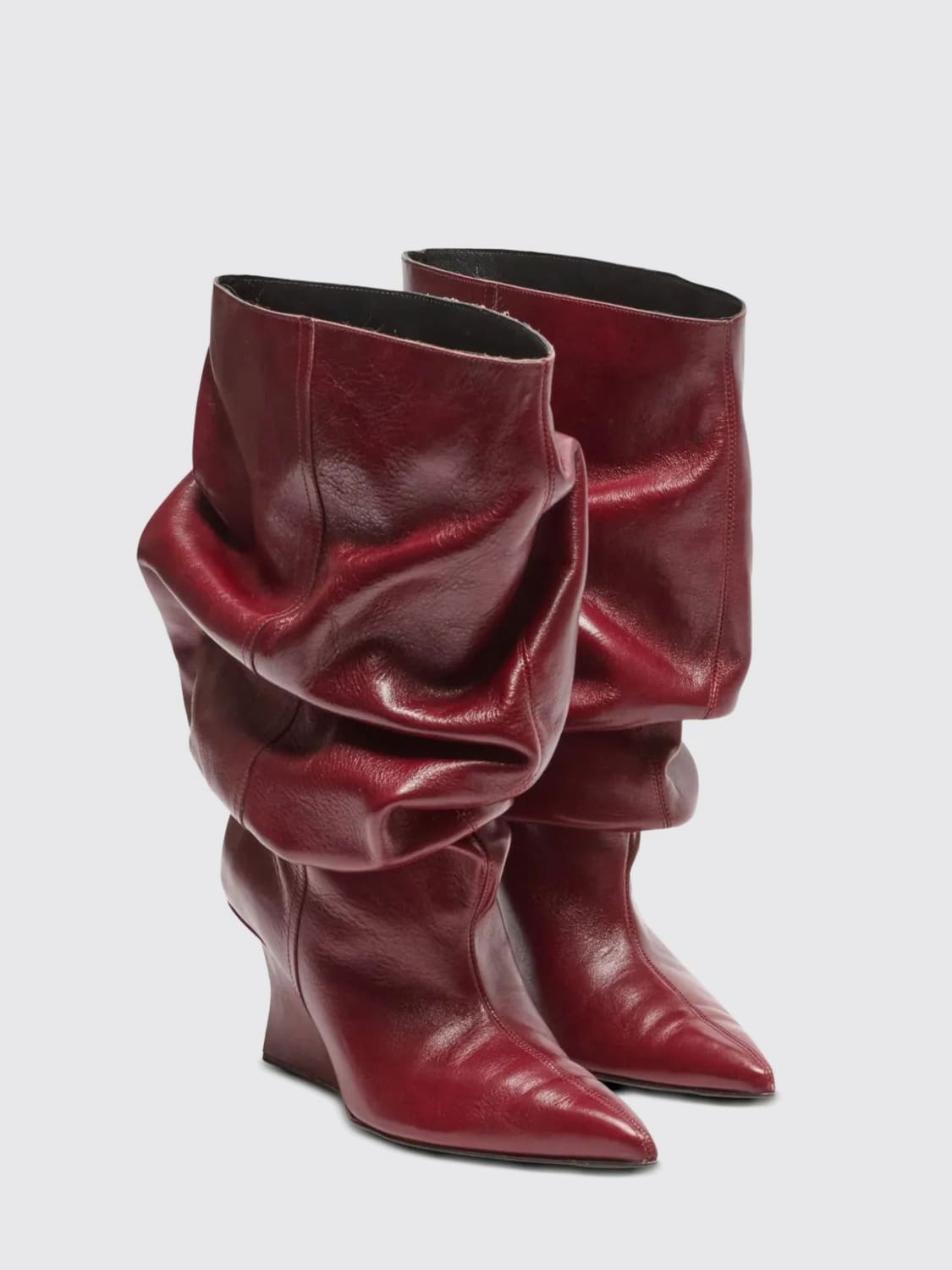 BALMAIN BOOTS: Shoes woman Balmain, Burgundy - Img 2