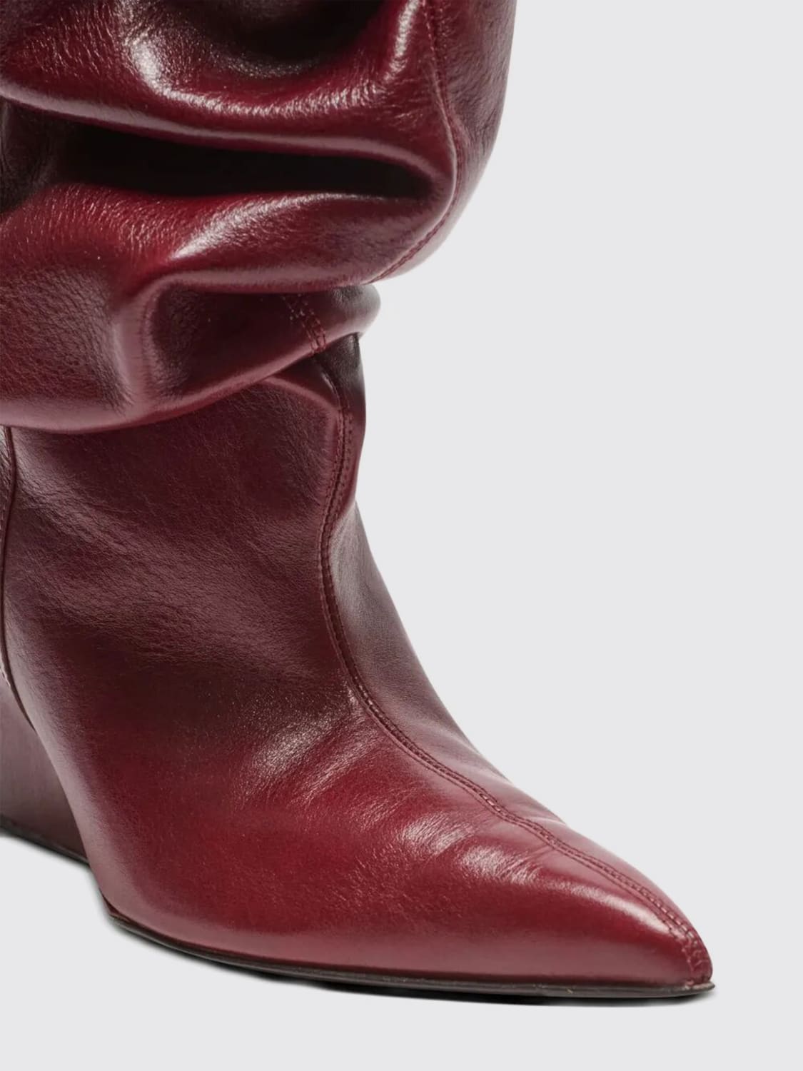 BALMAIN BOOTS: Shoes woman Balmain, Burgundy - Img 4