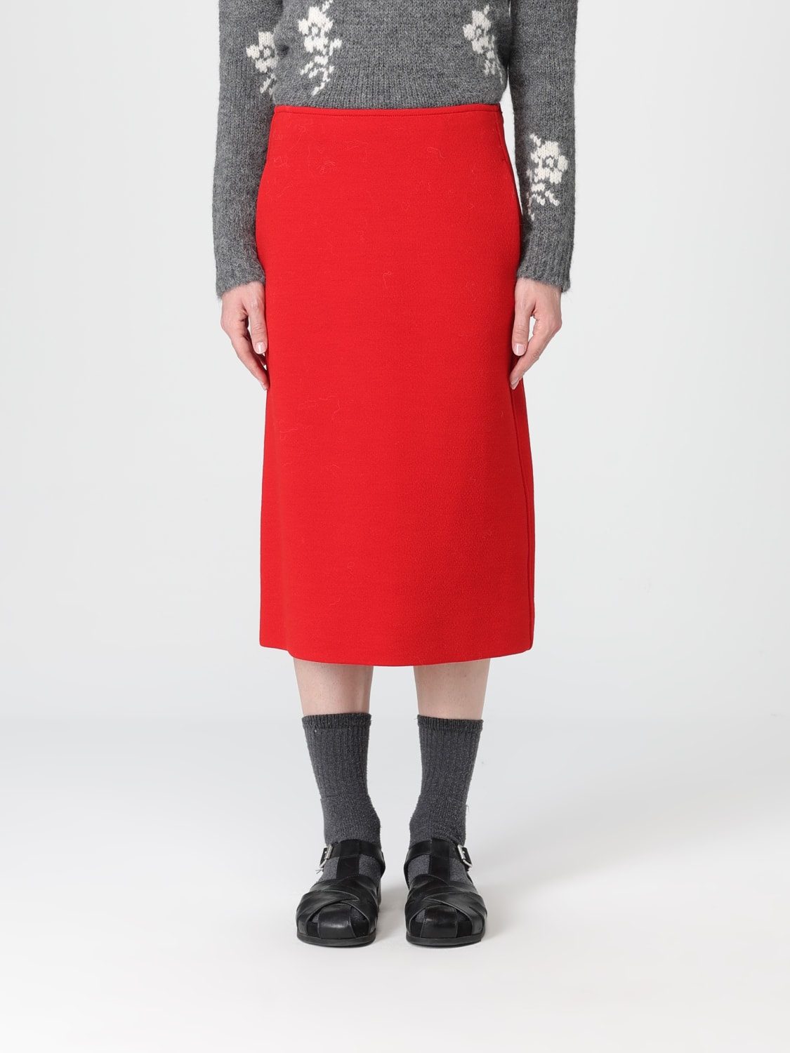 JIL SANDER JUPE: Jupe femme Jil Sander, Rouge - Img 1