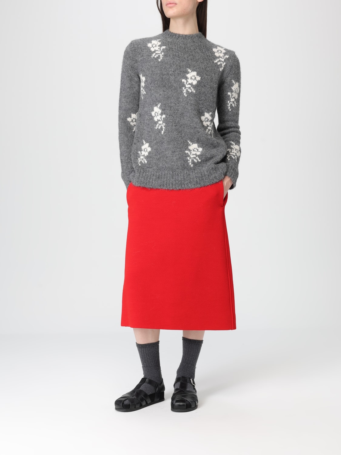 JIL SANDER JUPE: Jupe femme Jil Sander, Rouge - Img 2