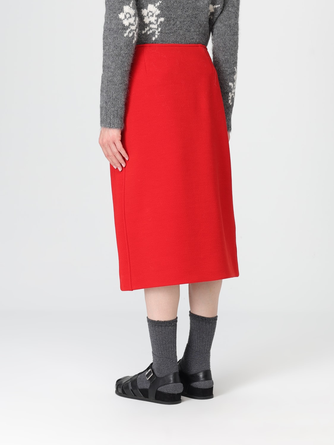 JIL SANDER JUPE: Jupe femme Jil Sander, Rouge - Img 3