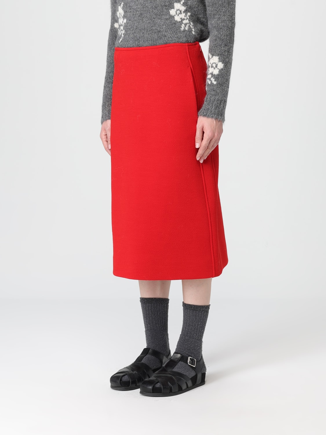 JIL SANDER JUPE: Jupe femme Jil Sander, Rouge - Img 4