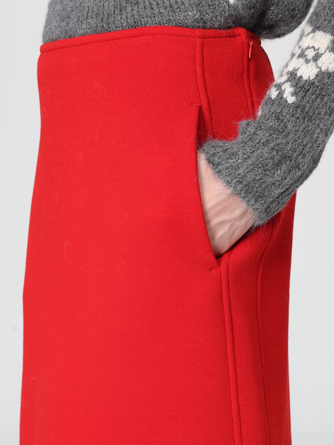 JIL SANDER JUPE: Jupe femme Jil Sander, Rouge - Img 5