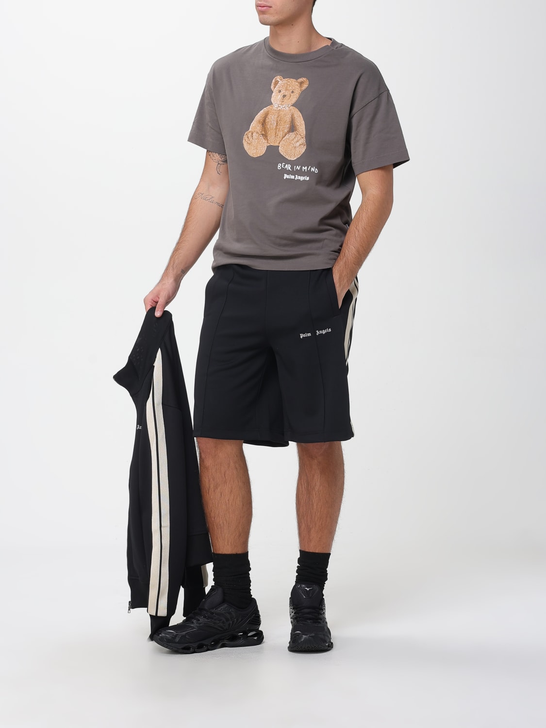 PALM ANGELS T-SHIRT: T-shirt men Palm Angels, Grey - Img 2