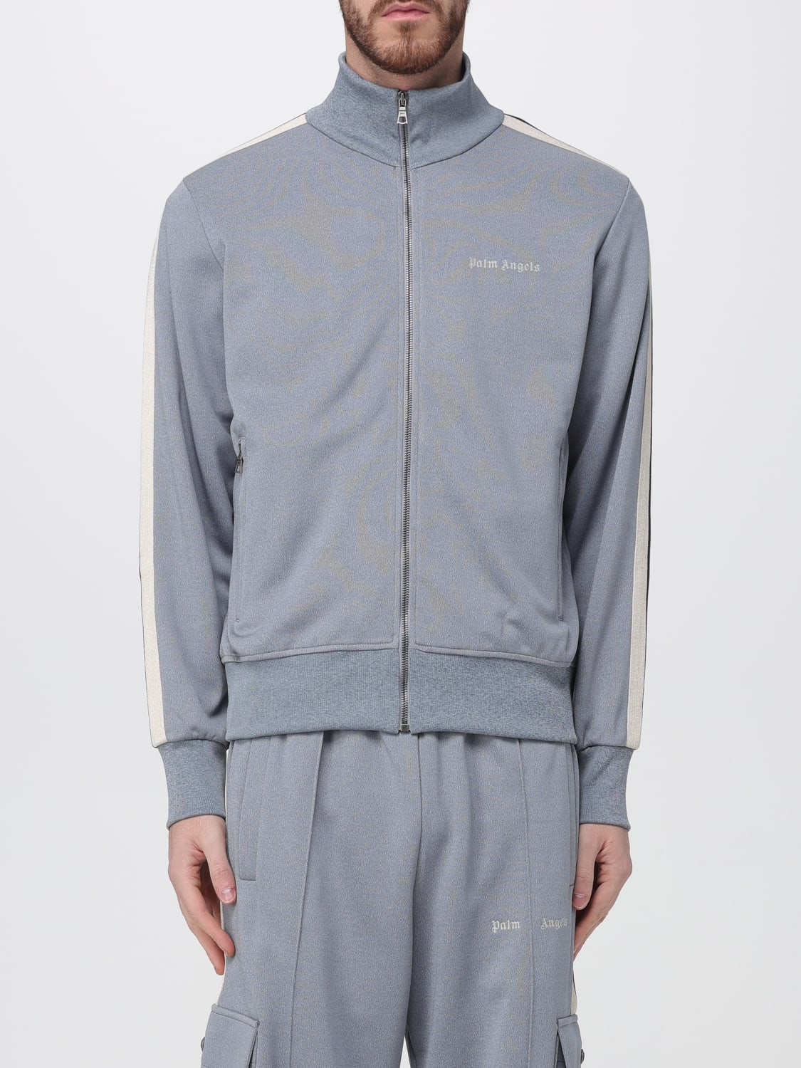 PALM ANGELS SWEATSHIRT: Sweatshirt men Palm Angels, Grey - Img 1