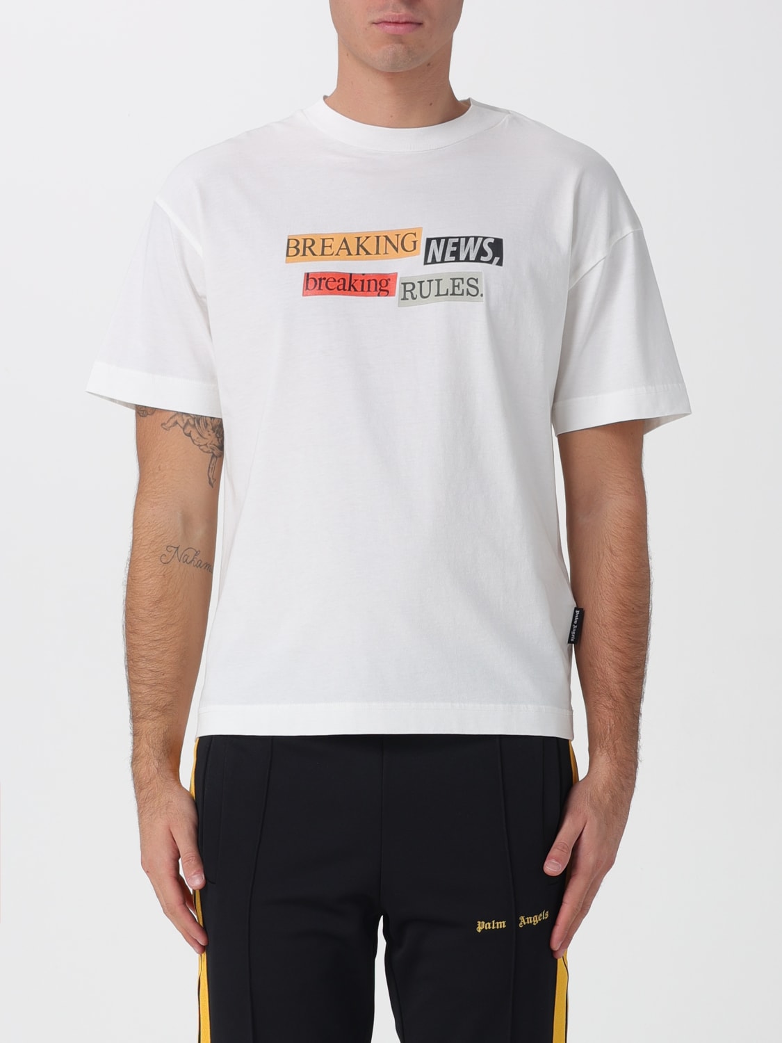 PALM ANGELS T-SHIRT: T-shirt men Palm Angels, White - Img 1